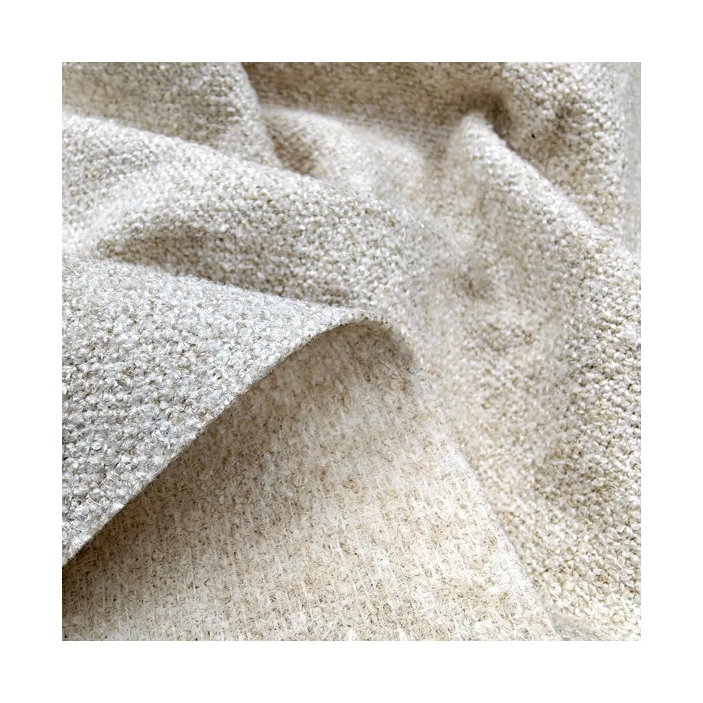 2023 nueva tela de sofá de lino y poliéster a rayas calientes 100% hilo tejido teñido transpirable resistente al encogimiento y a la abrasión