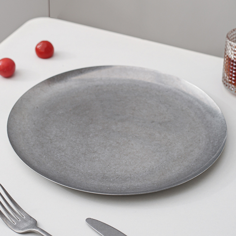 Disque peu profond sans cerclage 30cm gris
