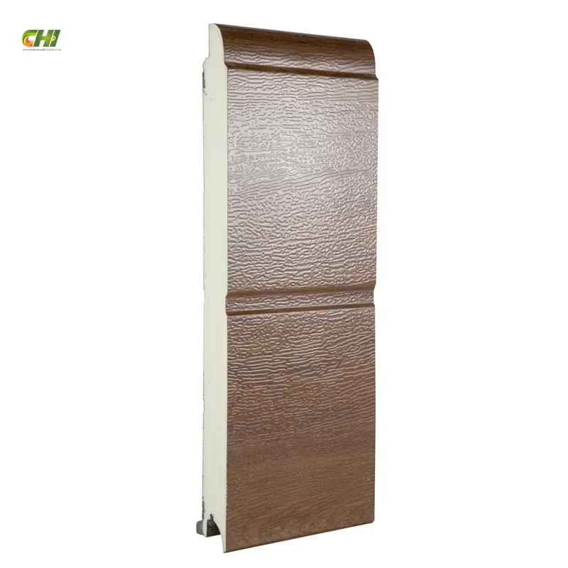 Factory Price Wood Grain Overhead Door Panels Lightweight Sandwich Industrial Sectional Door Panels Suppliers Garage Door Panels