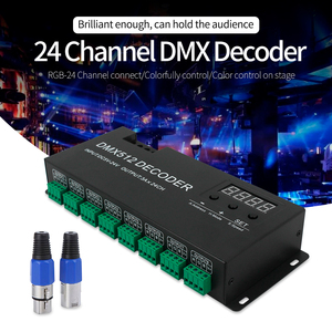 Ventas de fábrica señal de control de voltaje constante pantalla digital 24 canales 24CH RGB DMX512 decodificador - Product Image 2