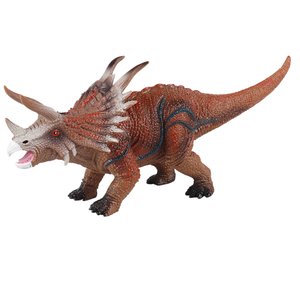 Yxs Simulated Triceratops Dinosaur Animal Toy Trihornia Dragon Devil Ceratops Solid Model Boy Hand - Product Image 1