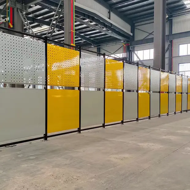 Customized safety galvanized carbon steel Punched plate perforated warehouse fence