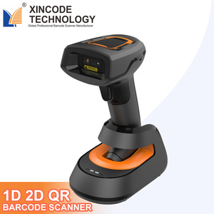 Xincode Ocr Mrz手持式ip65工业条形码扫描仪，带支架2D条形码阅读器二维码扫描仪无线扫描枪 - Product Image 1