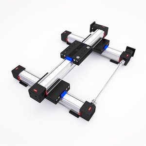 WDT8080 XYZ per impieghi gravosi gantry elettrico a cavalletto elettrico a basso rumore modulo binario di guida elettrico lineare scorrevole - Product Image 1