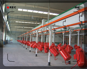 Sistema de transporte aéreo de carga y descarga de piezas, fabricación de plantas de acero al manganeso, resistente al calor, flexible, personalizado