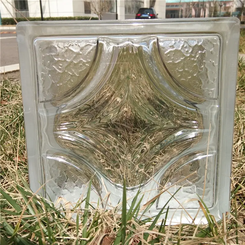 Vente en gros de cloisons en verre ultra clair Bloick carreaux de mur en verre transparent arrière-plans de briques en cristal