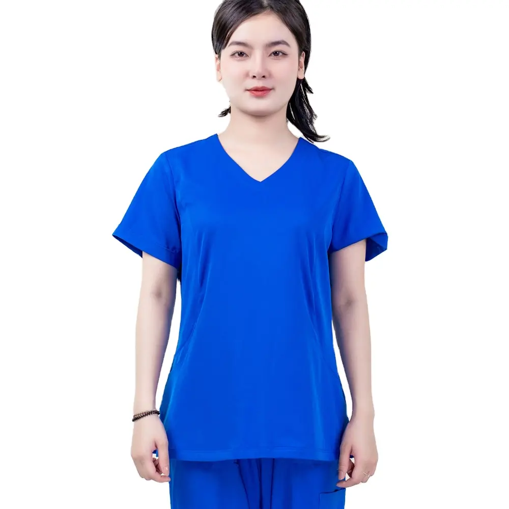 Atacado top médico esfrega enfermeira uniforme absorver a umidade para As Mulheres-MOQ 500pcs de FMF fabricação verificado roupas ODM/OEM