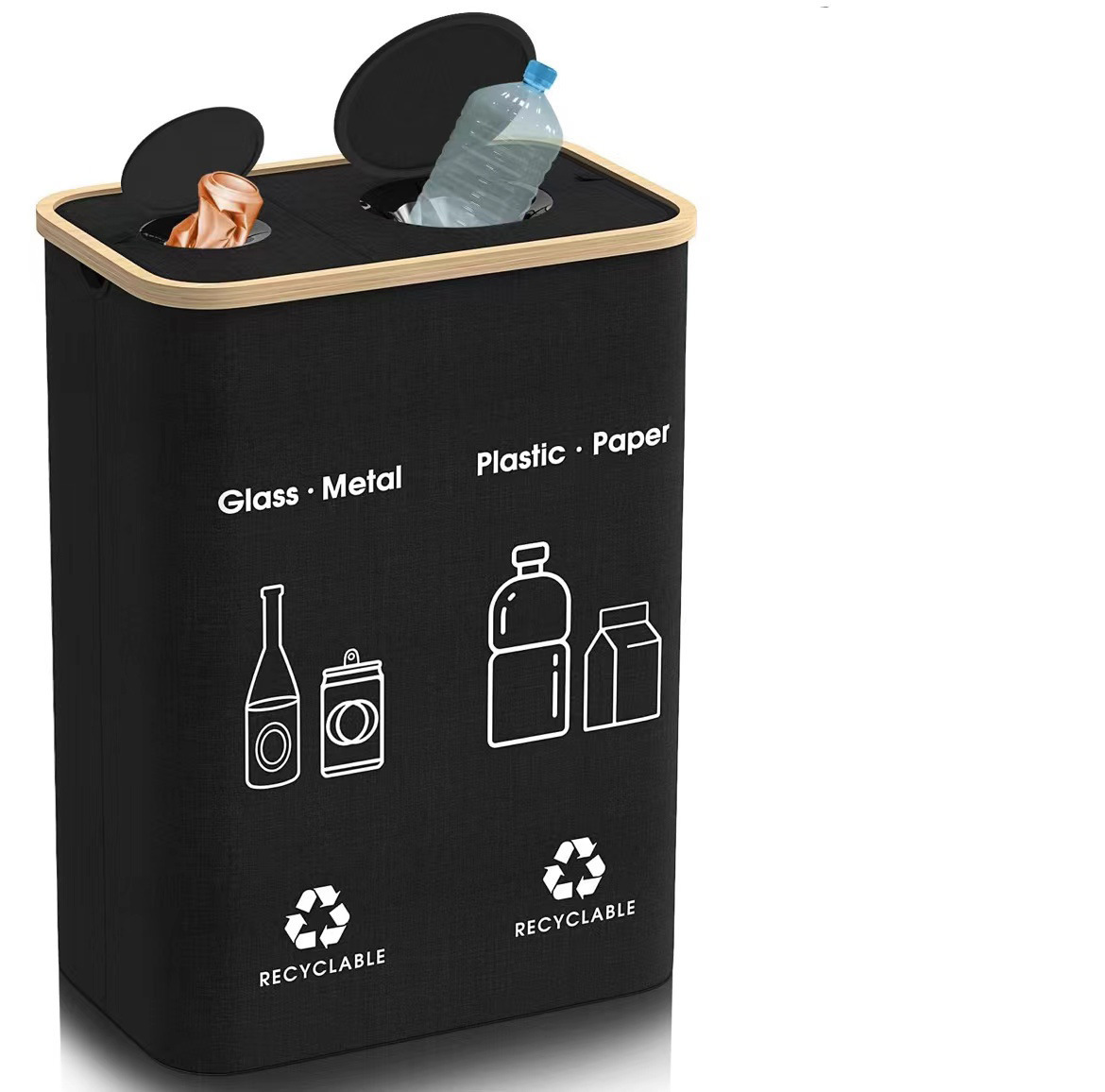 Colore nero con 1 borsa interna