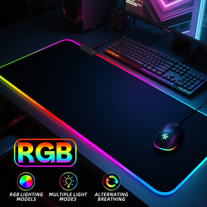 Tùy chỉnh trống 14 Chế độ chiếu sáng chống trượt Chuột <span class=keywords><strong>Mat</strong></span> văn phòng nhà-cao su bền RGB chuột Pad chơi Game Led Mousepad - Product Image 2
