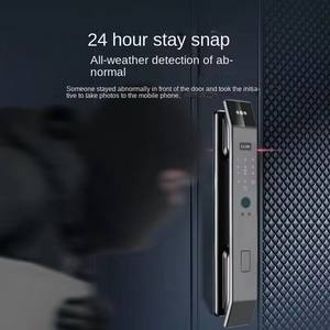 Completamente automatico 3D riconoscimento facciale serratura della porta per la casa intelligente WiFi impronta digitale elettronica in lega di alluminio - Product Image 5