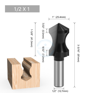 L-N288 kolu siyah ağaç İşleme 1/2 ile freze kesicisi sivri burun ark kesici oyma kafa tekme hattı tipi karbür ile - Product Image 4