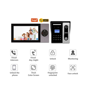Sistema de intercomunicación de puerta de aleación, videoportero con cable de 7 pulgadas, teléfono inteligente, sistema de intercomunicación de vídeo, teléfono intercomunicador Wifi - Product Image 3