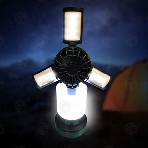 Portable Multifunctional <strong>USB</strong> Type-<strong>C</strong> Rechargeable LED Working Lamp with Power Bank and Fan - Product Image 1