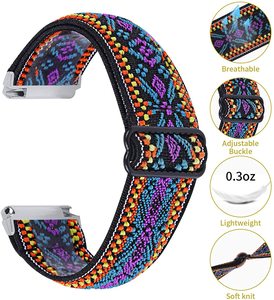 Correa elástica Compatible con Fitbit Versa 3 Fitbit Sense, pulsera elástica suave ajustable - Product Image 5