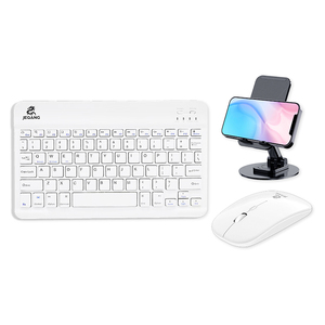 Combo de soporte para teléfono con teclado y ratón árabe, superventas, 3N1, BT, funciones múltiples para uso en mesa, nuevo producto, 2 unidades - Product Image 2