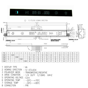 Rifornito In fabbrica Display a 7 segmenti trasmissivo transflettivo riflettente schermo Lcd - Product Image 5