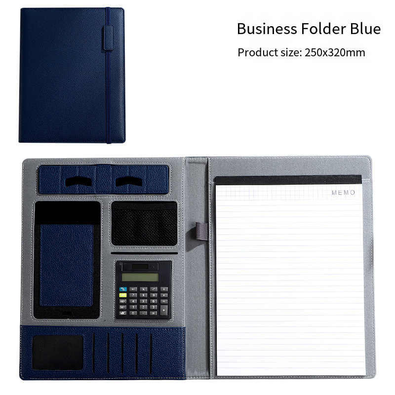 Blue-with memo calculator(Tie rope)