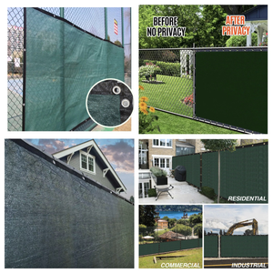 Customized 100% Virgin HDPE + UV <strong>200gsm</strong> <strong>Shade</strong> Cloth Dark Green Privacy Fence Screen <strong>Net</strong> - Product Image 6
