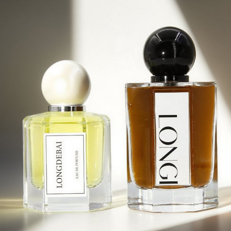 clear perfume bottle