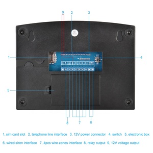 Rubber Keypad Button Alarma WiFi GSM PSTN Alarm Control Panel LCD <strong>Display</strong> Alarm <strong>System</strong> with <strong>Sensors</strong>