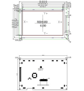 Ra8875 Touch Screen Monitor 7'' 800480 resolution TFT LCD <strong>Display</strong> with driver board - Product Image 3