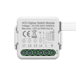 Tuya <strong>Zigbee</strong> Gateway Hub <strong>Zigbee</strong> Smart Switch Module Relay With Neutral Line for Light Works with Alexa Google Home - Product Image 1