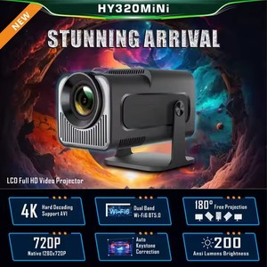 HY320 Mini cubo mágico proyector 4K datos mostrar proyector casa Android dual WiFi BT5.0 video cine en casa - Product Image 2