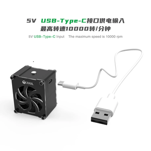 Mini ventola di raffreddamento ad alta velocità 2UUL DA99 Cuul 5V Usb tipo-C ricaricabile supporto ventola del telefono scheda madre saldatura strumento di saldatura fumi - Product Image 4