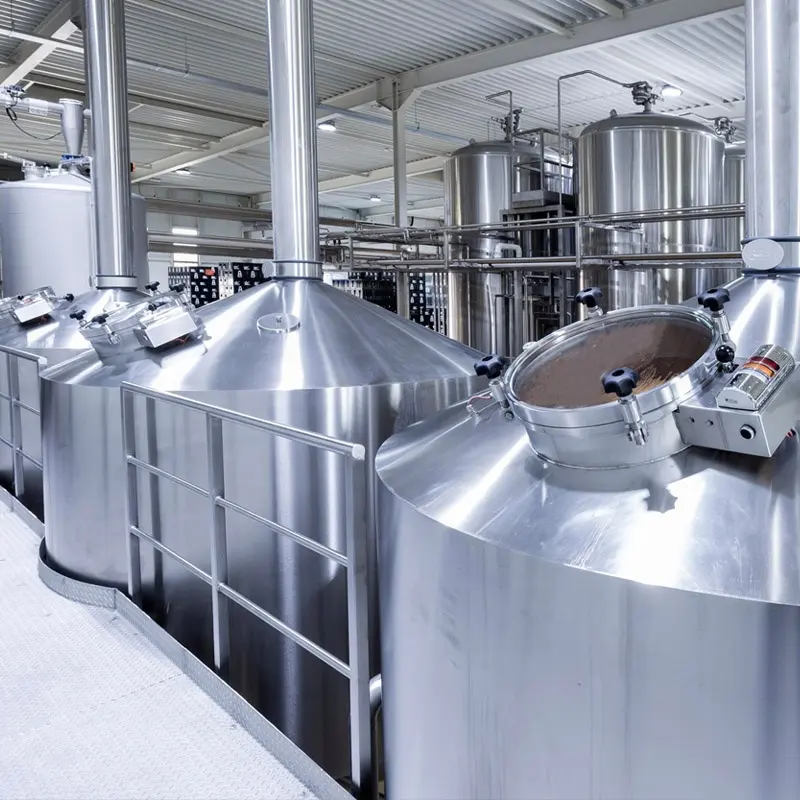 Compleet 10000L 4 Schepen Mash Lauter Ketel Whirlpool Tank Commerical Bier Brouwerij Industriële Machine Bier Maken Planten