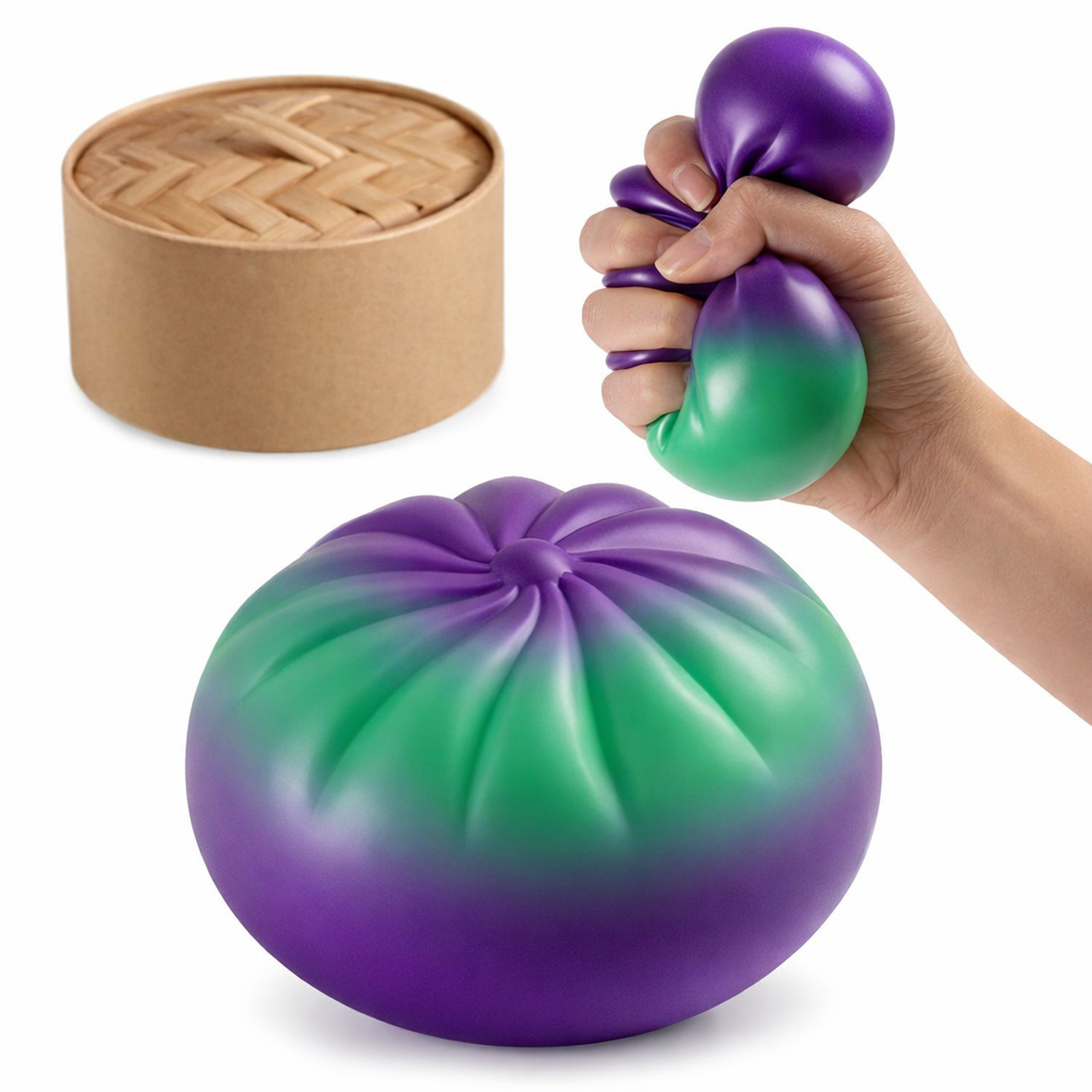 Degradado de verde a morado-1ud.