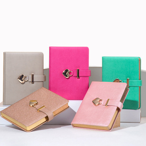 Cagie-Bloc de notas multifunción creativo con bloqueo, cuaderno de cuero liso para estudiantes, venta al por mayor - Product Image 6