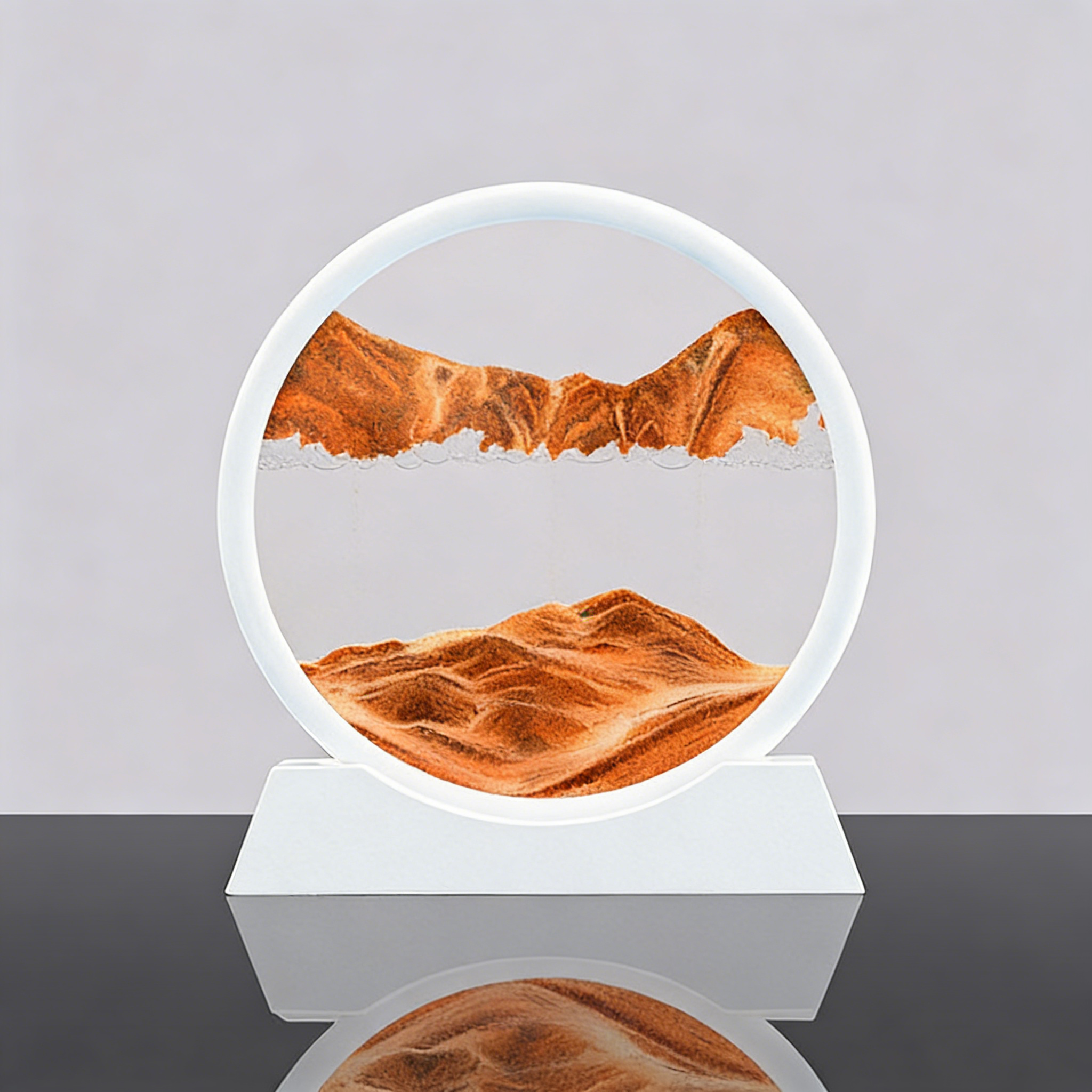 Cadre blanc-orange