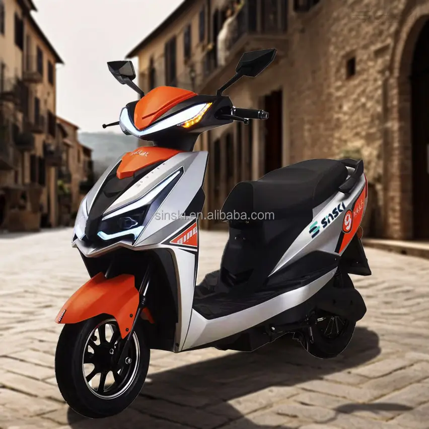 Şık 2000w 70 mph elektrikli scooter 48v elektrikli scooter fabrika ucuz elektrikli çapraz motosiklet