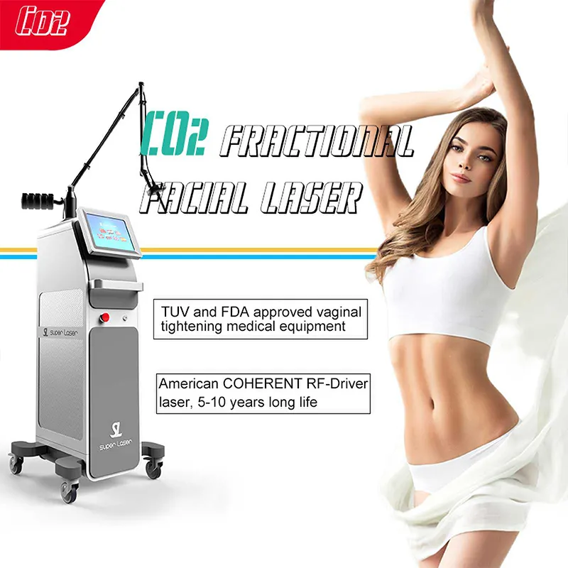 40W Fractional CO2 Laser Scar rimozione delle rughe vaginale che stringe la macchina di bellezza per il ringiovanimento della pelle