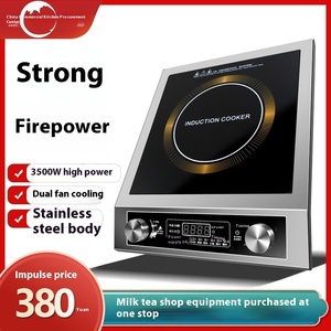 High-Power 3500W Commercial <strong>Induction</strong> Cooker For Milk Tea Shop Hotel Special Flat Stove For Stir-Frying Supermarket Supplies