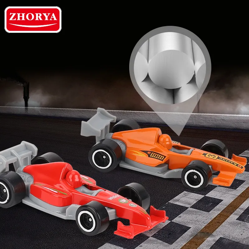 Zhorya mini modelo carrinho de brinquedo, carro de corrida com fórmula one f1