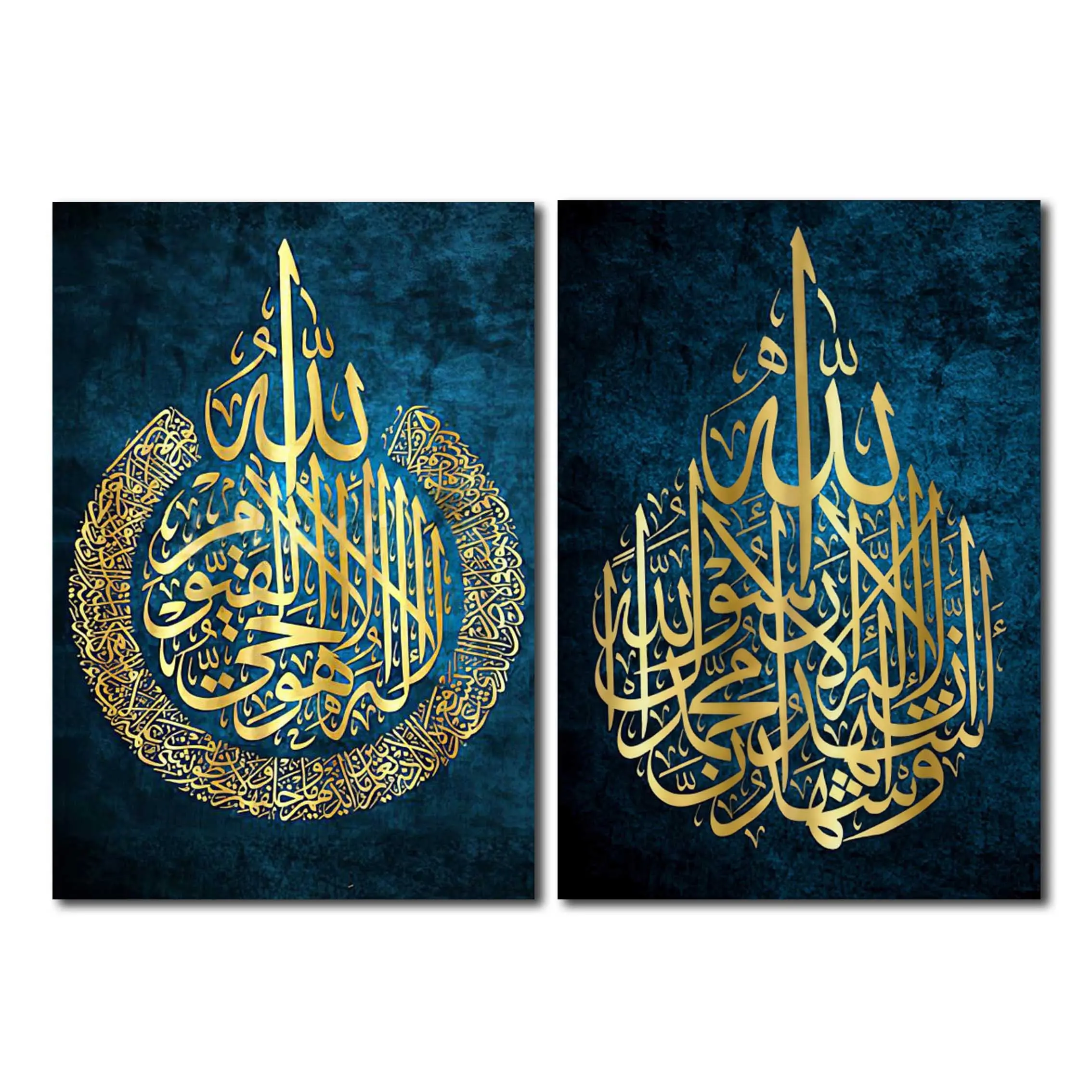 宗教的な抽象的なイスラム絵画アート絵画家の装飾装飾的な壁手描きの油絵