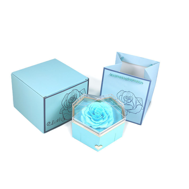 Flor de jabón azul