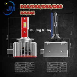 2022 D1s 35w projektör lensi D2s D4s oto araba led ışık ampul D1s led far fit orijinal d1s d1r balast d3s d5s led - Product Image 4