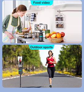 360 Rotation <strong>Following</strong> Table Mini 360 Rotation Gimbal Stabilizer AI Smart Auti-Face Tracking Gesture Control for Mobile Phones - Product Image 3