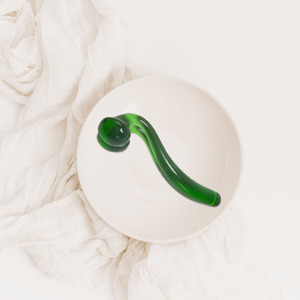 <strong>Green</strong> Glass Dildo Wholesale Transparent Wand Prostate Massager Crystal Long Anal Plug Adult Toys for Women - Product Image 5
