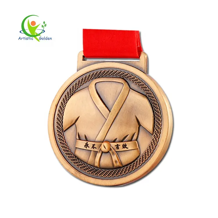 Trofeo Sport Sport con nastro chiavi personalizzate cornice cattolica scatola appendiabiti medaglie di karate in metallo medaglie//