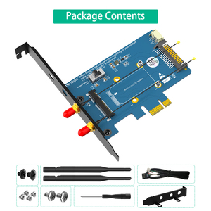 <strong>Mini</strong> <strong>PCI</strong>-E <strong>PCI</strong> Express to <strong>PCI</strong>-E 1x Adapter With SIM Card Slot for WiFi and 3G/4G/LTE Card - Product Image 6