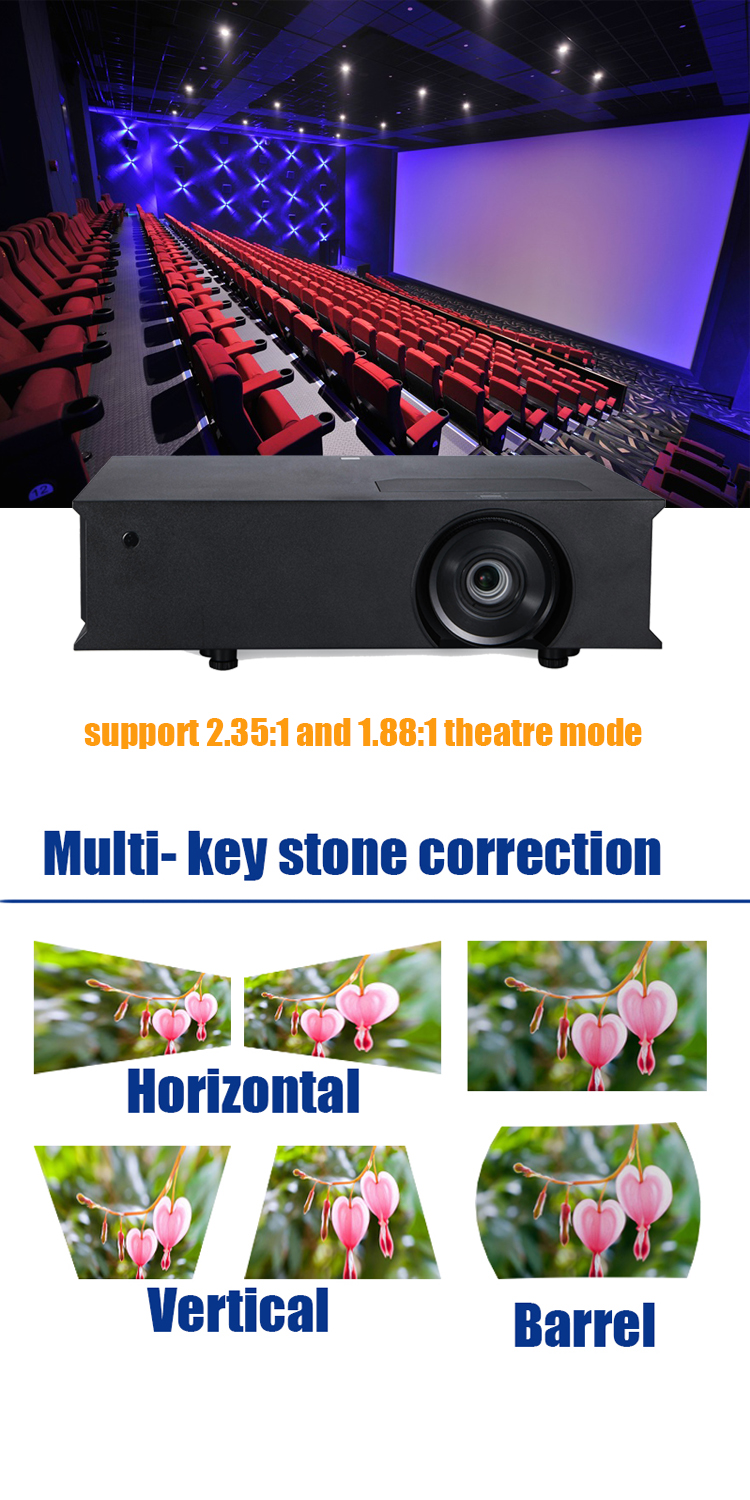 UHD 3840 2160 real projector 4k home theater outdoor projector 4k 8000 lumem laser 4k 3D tv