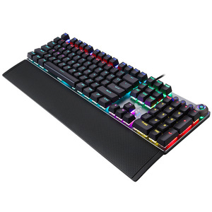 Teclado mecánico con cable de 1,5 metros al por mayor 104 teclas retroiluminación macro programable teclados para juegos simples fábrica