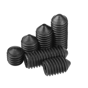 Parafuso de fixação hexagonal DIN914 com ponto <span class=keywords><strong>cone</strong></span> em aço inoxidável 304 316 grau 8.8 10.9 12.9