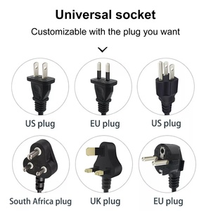 Customized <strong>Multi</strong> Plug Power <strong>Socket</strong> with <strong>3</strong> USB Ports <strong>and</strong> <strong>2</strong> Ways Universal Extension Cable Yellow Color Power Strip - Product Image 5