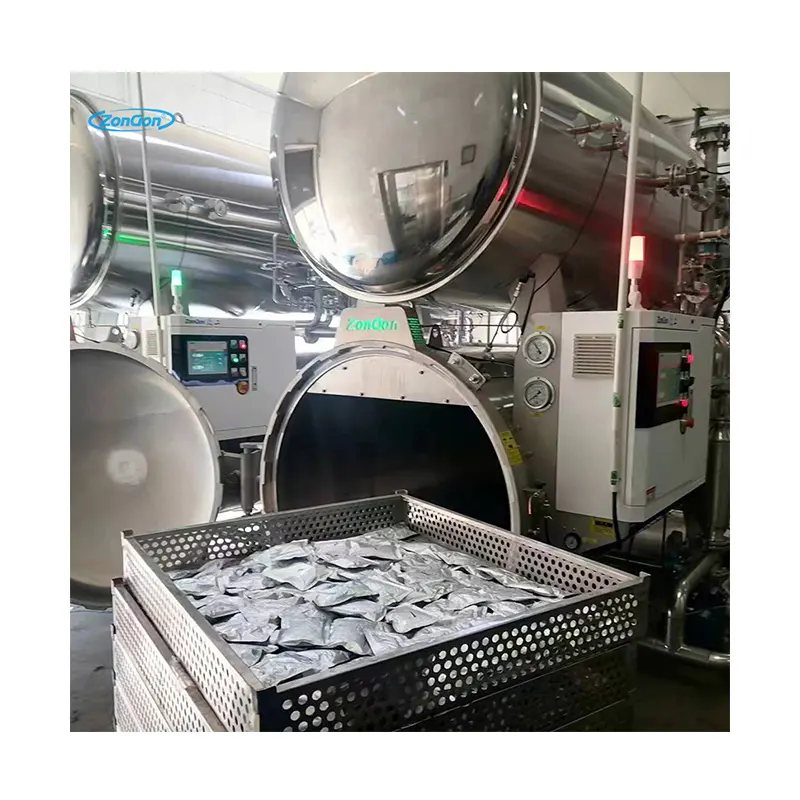 Autoclave esterilizador retorta máquina para alimentos e bebidas desinfecção esterilização pote fabricado na China