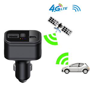 อุปกรณ์ติดตาม GPS ขนาดเล็ก4G สาย USB ที่ชาร์จโทรศัพท์ที่จุดบุหรี่ในรถ SOS อุปกรณ์ติดตาม GPS กันขโมย