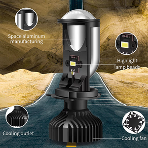YUFING Y6 <strong>70W</strong> <strong>LED</strong> China Factory Mini Projector 80W Conversion Kit Hi/Low Beam H7 H4 <strong>Led</strong> Headlight 12V <strong>24V</strong> H4 <strong>Led</strong> Lamp Bulbs - Product Image 4